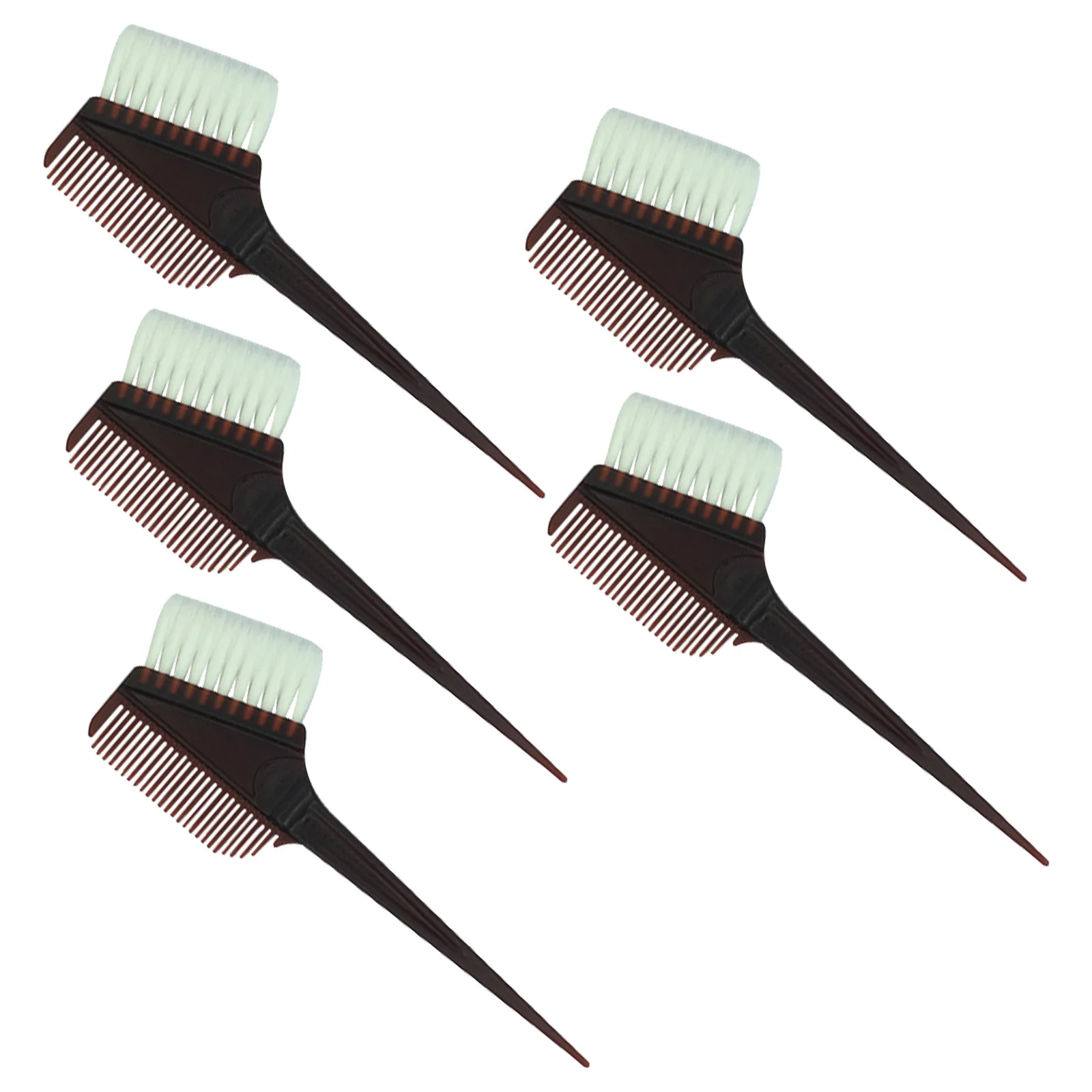

5pcs Dye Comb Plastic Hair Coloring Kit Bowl Brush Tools For Diy Hair Dyeing Professional Salon Use Hairdressing Comb