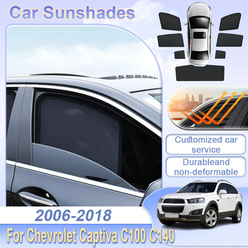 

Солнцезащитный экран для Chevrolet Captiva C100 C140 2006~2018 2008, магнитная шторка на лобовое стекло, сетчатая шторка на боковые окна