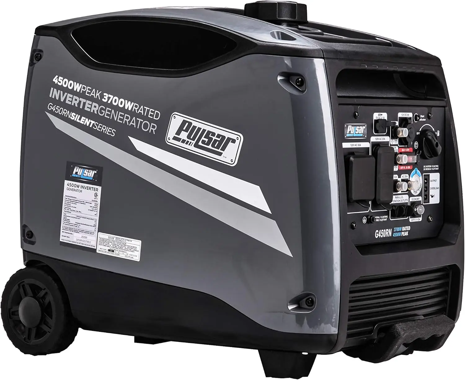 Super Quiet Portable Inverter Generator with Remote Start Parallel Capability RV Ready CARB Compliant Compact design