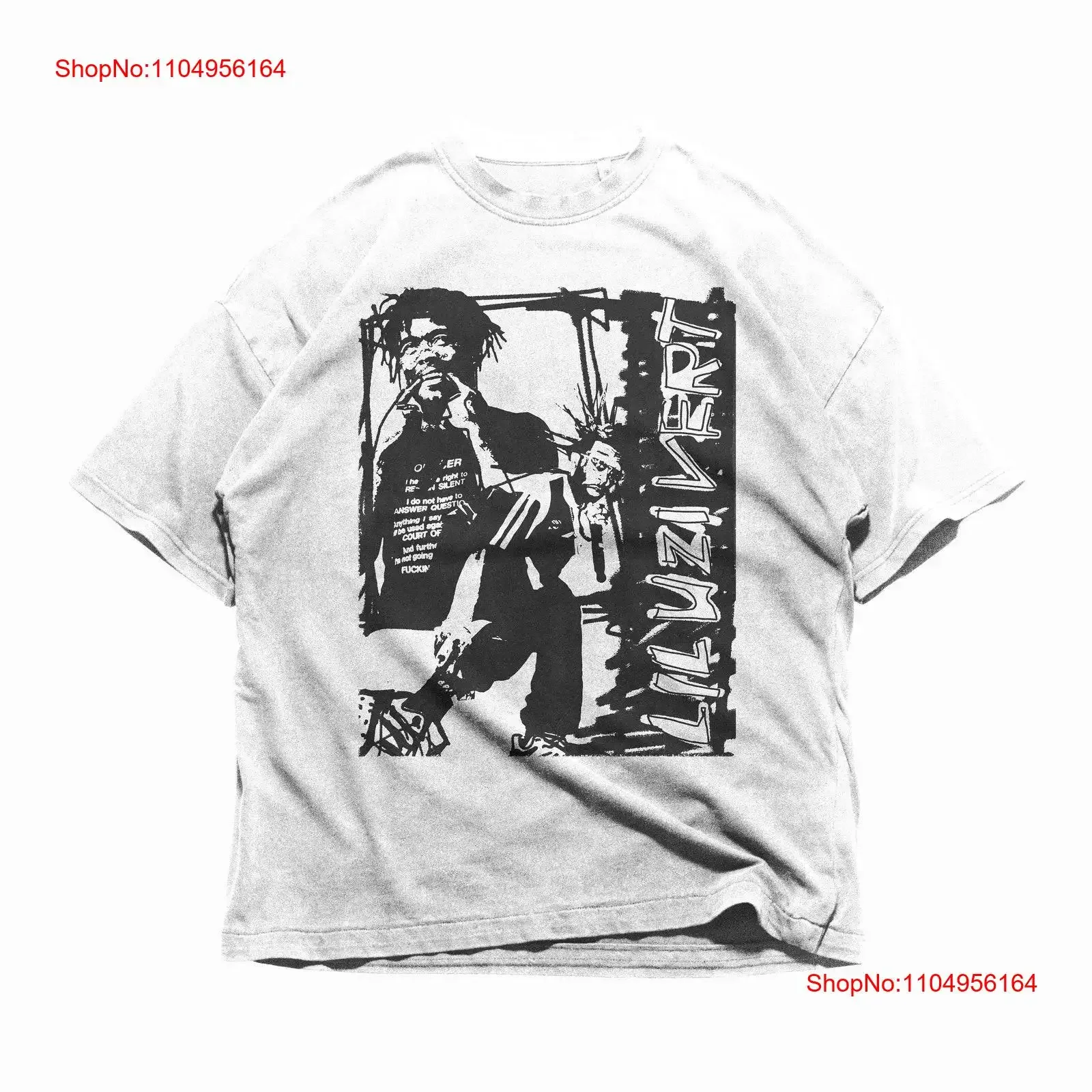 

Lil Uzi Vert Футболка Рэп Принт Merch Уличная Одежда Хип-Хоп Концерт винтажная стираная мягкая дизайнерская одежда Дышащая унисекс