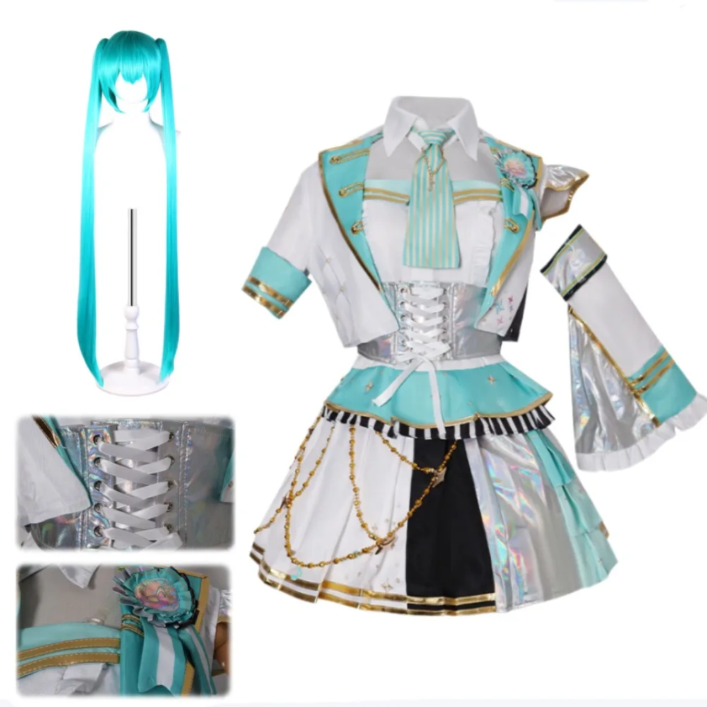 

Virtual Singer 5th Anniversary Thanks Festival Cosplay Costume Stage Performance Singing Dress Women Halloween Comic Con Outfit