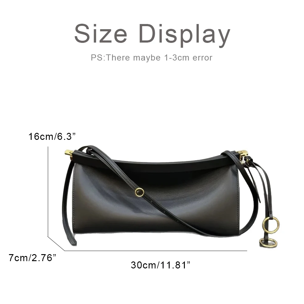 أحرف مخصصة مخصصة مجانية حقائب مقطع جلدية أصلية للنساء حقائب مصممة فاخرة ومحافظ 2025 جديدة في حقيبة كتف طبيعية صغيرة تحت الجلد جودة عالية ًالشحن مجانا وصول الشحن السريع #2