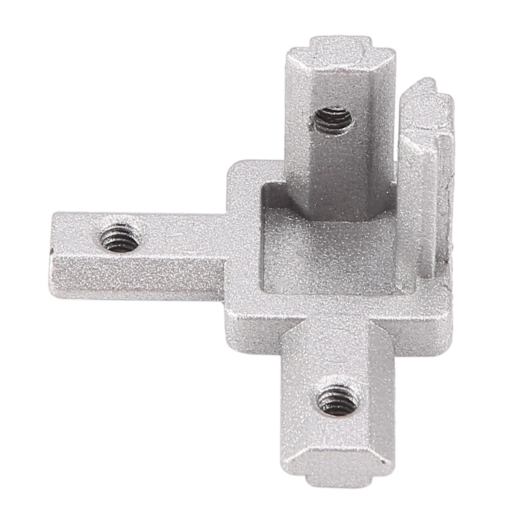 A06K Connettore staffa angolare terminale a 3 vie per profilo di estrusione di alluminio con scanalatura a T serie 2020 (confezione da 4, con viti)