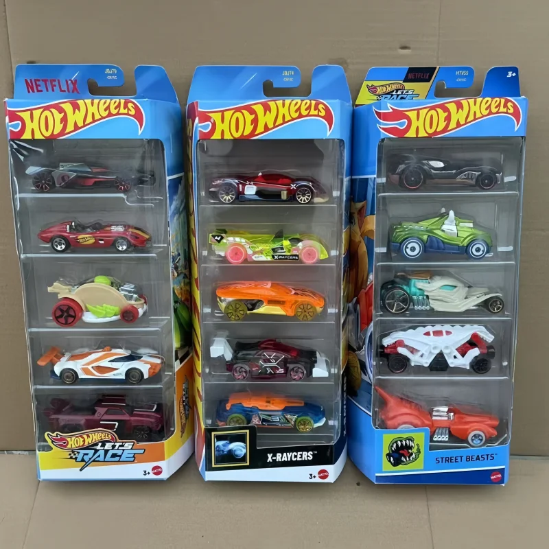 جديد خمسة حزمة صغيرة تشغيل السيارات المسار محاكاة سبيكة عجلات سطح المكتب الديكور لعبة تحصيل هدية عيد