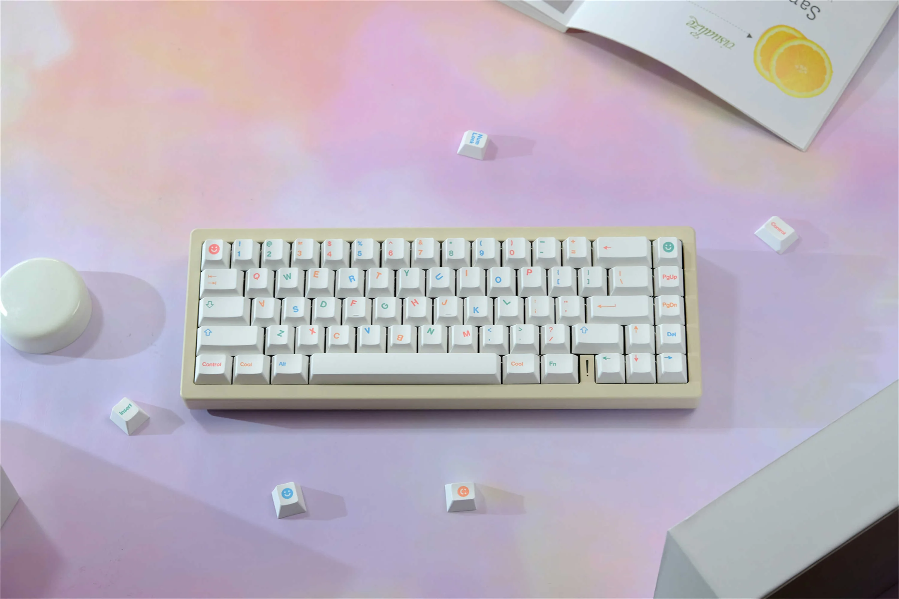 Childlike Keycaps 130 Keys PBT Material Cherry Profile DYE-SUB Keycaps For MX Switch Wooting Mechanical Keyboard Keycaps