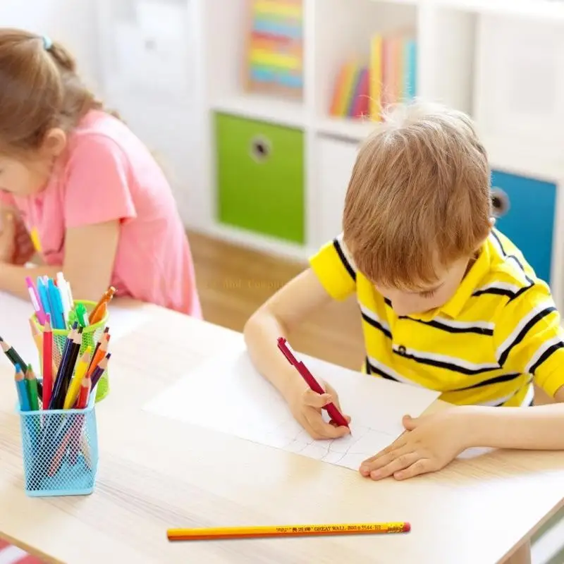 Lápis desenho hexagonal com lápis esboço borracha para escrever