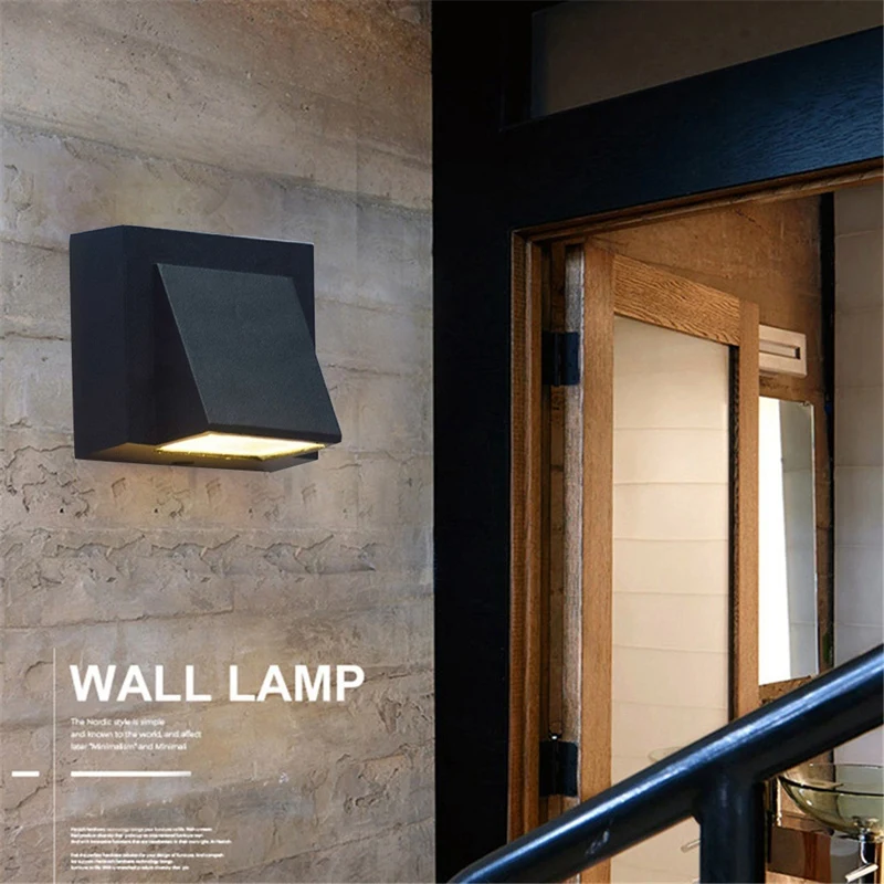 4X 5W Modern LED Wall Light Outdoor Waterproof Wall Lamp Perfect For Corridor Courtyard Gate Terrace Balcony Garden