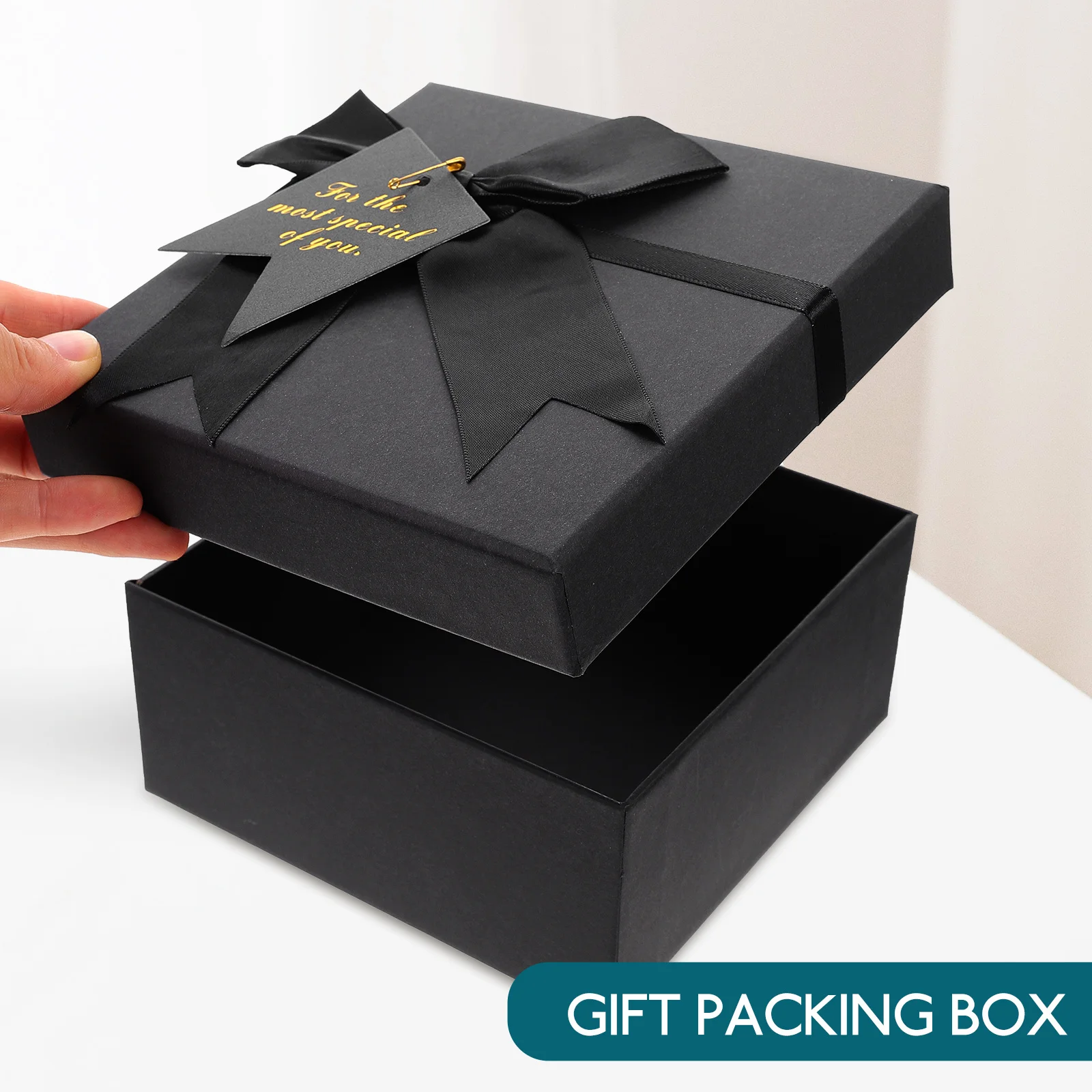 

Square Bowknot Gift Box Premium Wedding Candy Packaging Elegant Treat Container for Party Favors Chocolate Storage