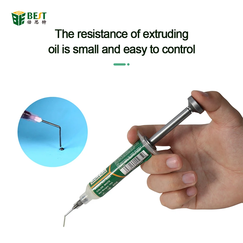 BST-013อลูมิเนียมขับเคลื่อนเครื่องมือ BGA Solder Flux Booster UV Solder Mask หมึกเชื่อมน้ำมัน Pusher Rod Solder Dispenser