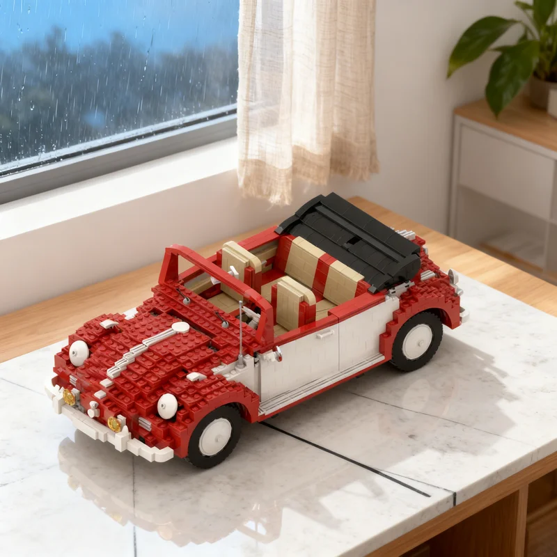 

2156pcs MOC VW Beetle Convertible With Technical Expert Builder Model Building Blocks Creative DIY Gift Display Decor Assemble