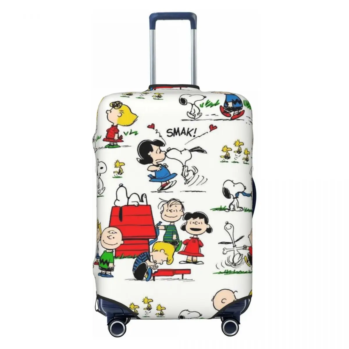 

Beagle Dog Snoopy Collage Travel Luggage Cover Washable Cartoon Comics Suitcase Cover Protector Fit 18-32 Inch