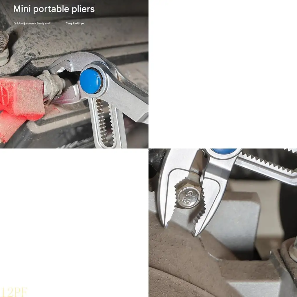 12PF Grooves Joint Plier Wide Opening Water Pumps Plier V-Jaw Tongue and Grooves Plier for Home Channel Lock Industrial Repair