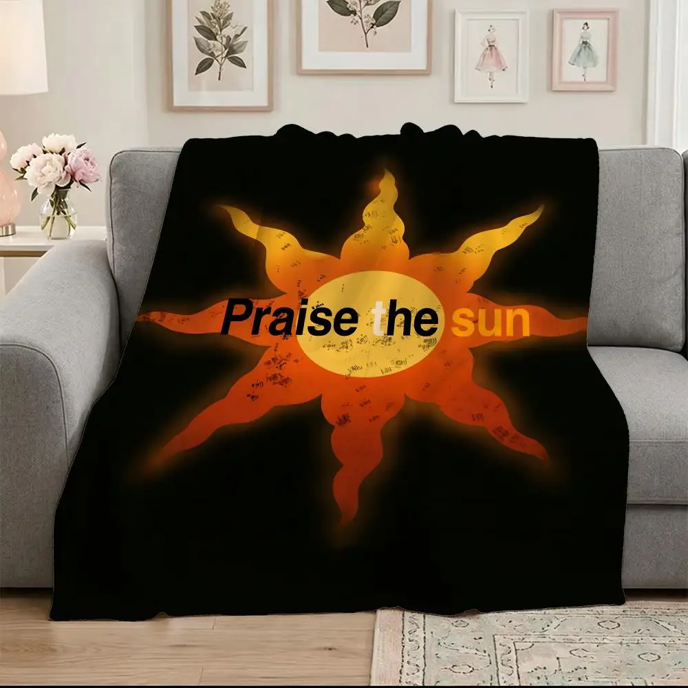 Game D-Dark S-Souls Throw Soft Warm Flannel Blanket, Multi-use Throw for Bed Sofa Office, Air Conditioning Nap Blanket