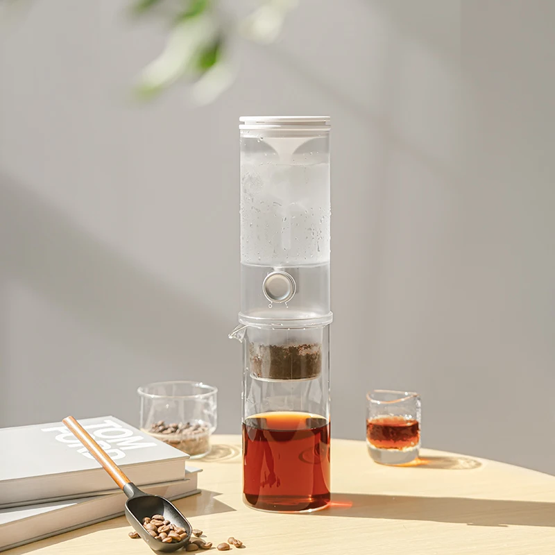 

Кофеварка TIMEMORE Store Icy Pipe IceDrip 400 мл: портативная стеклянная колба для приготовления кофе методом капельного заваривания, минималистичный дизайн, для дома, кухни, путешествий