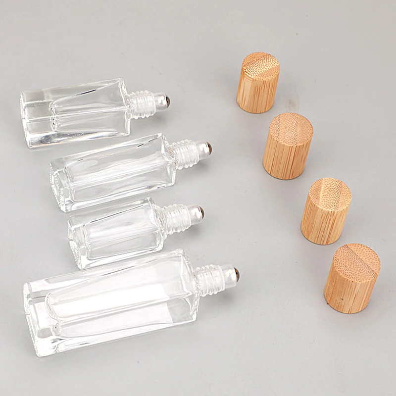 Botella de aceite vacía de Perfume de 20-5ml, rollo inoxidable en bola, botella de Perfume para aromaterapia, botella con rodillo de aceite, contenedor de líquidos recargable