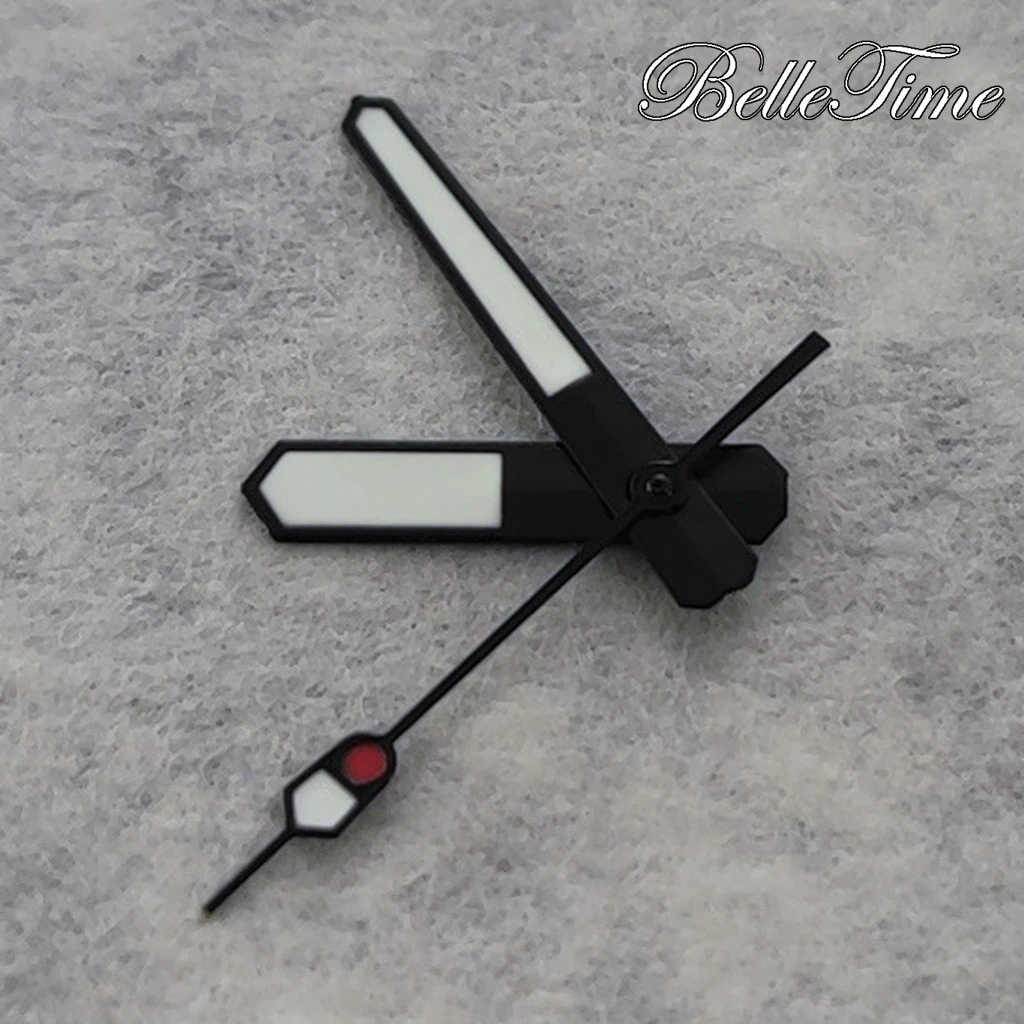  NH35 Hands Set Black Watch Hands C3 Green Luminous For NH35 NH36 NH38 NH70 NH72 Movement Watches Pointers