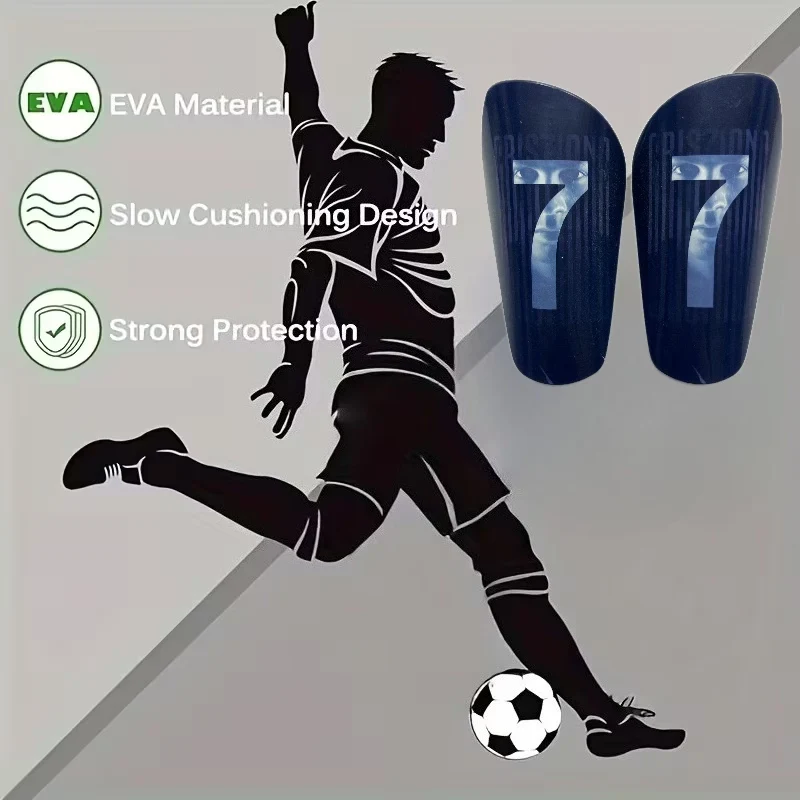 1 Pair Shin Pads Football Training Shin Guards Wear-resistant Shock Absorbing Soccer Leg Protector Soccer Training Shank Board