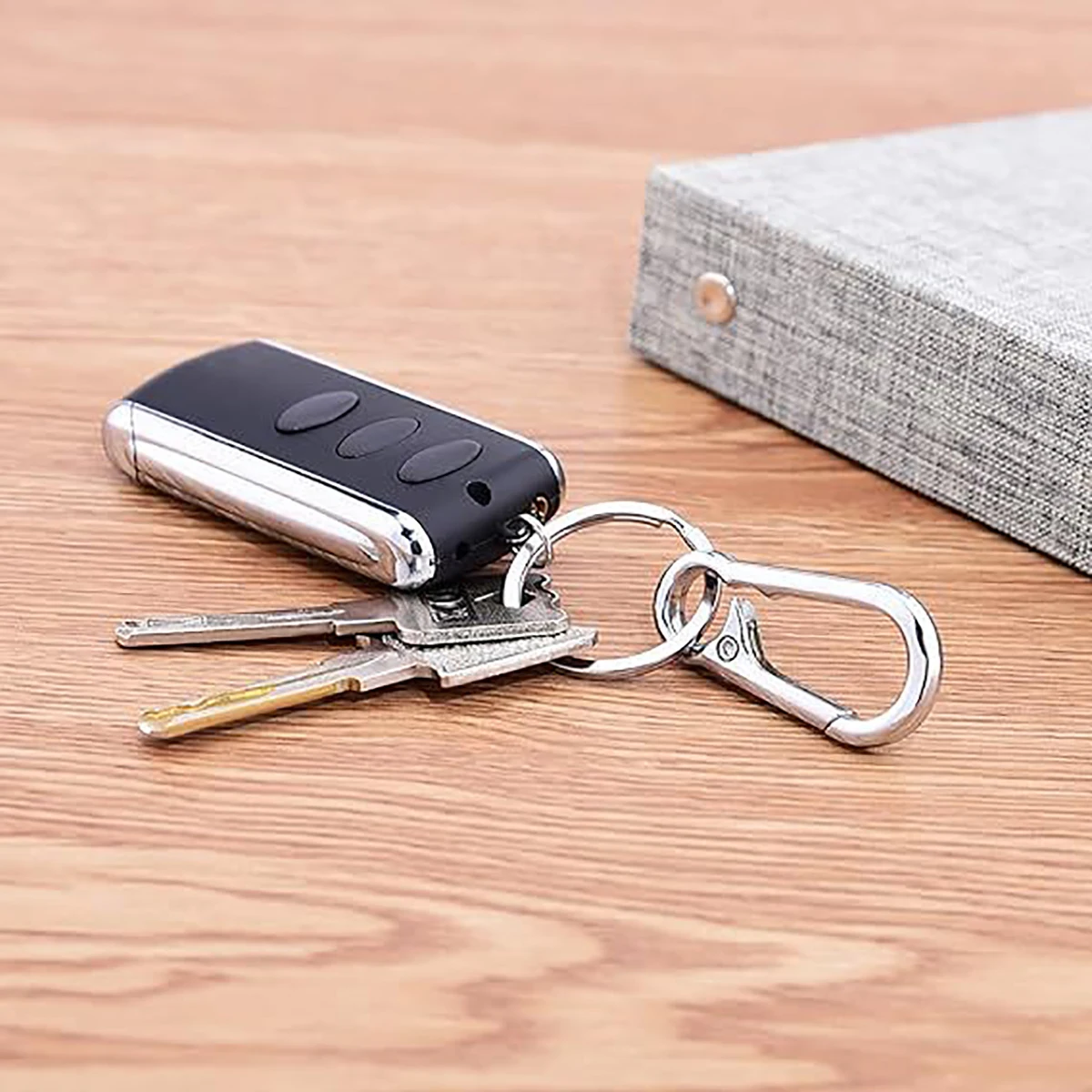 Gourd Buckle Keychains Climbing Hook Stainless Steel Car Strong Carabiner Shape Keychain Accessories Metal Key Chain Ring image 3
