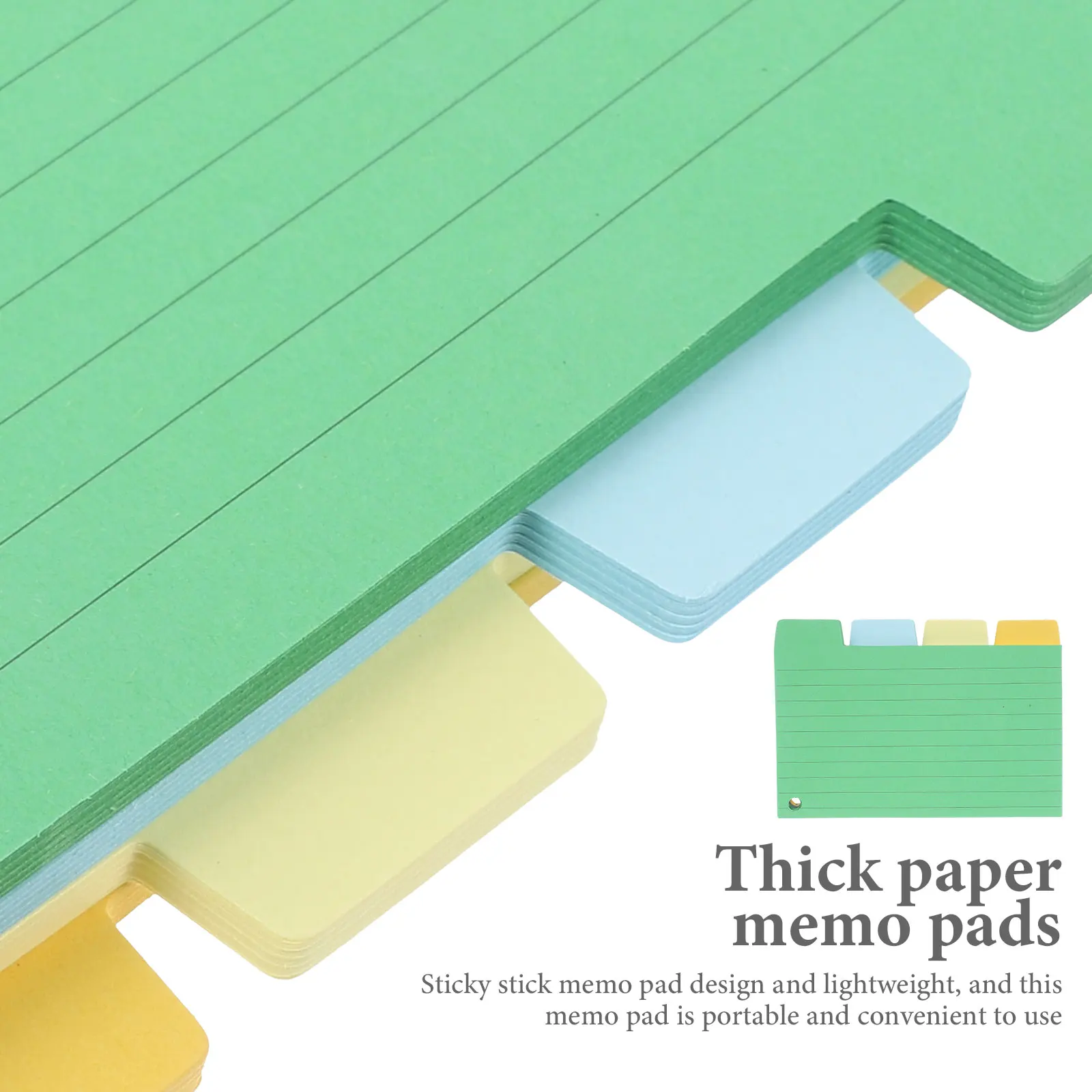 

100 Sheets Index Memo Pads Portable Writing Paper Small Note Pads for Office Student Use Paper Study Cards Practical Memo Pad