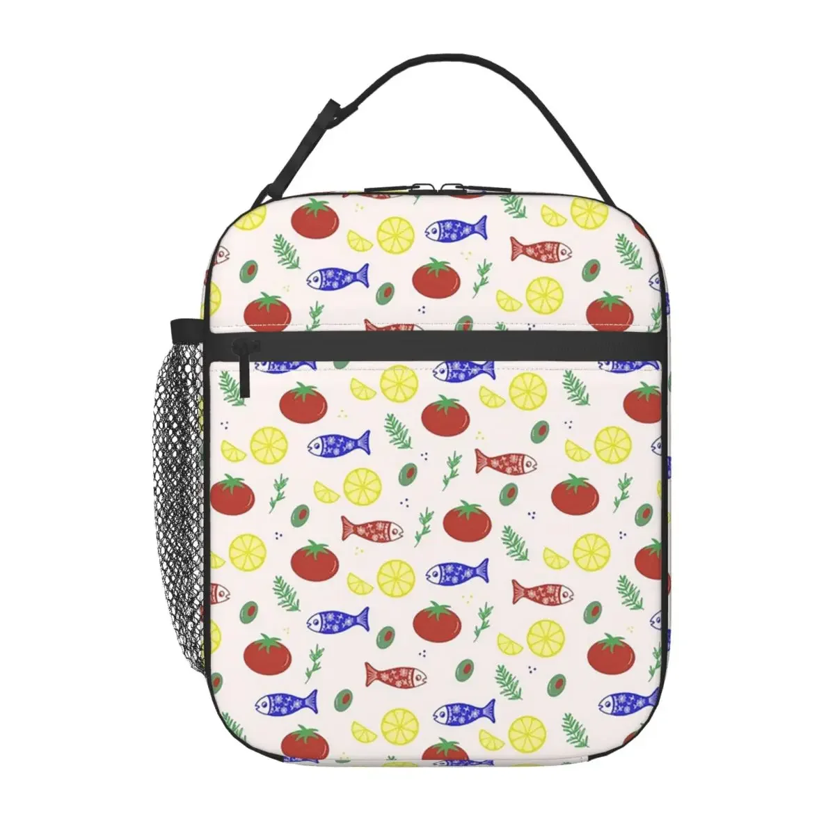 Beach Lemon And Rosemary Insulated Lunch Bag for Kids School Cooler Thermal Food Box Tote Leakproof Lunch Boxes Container