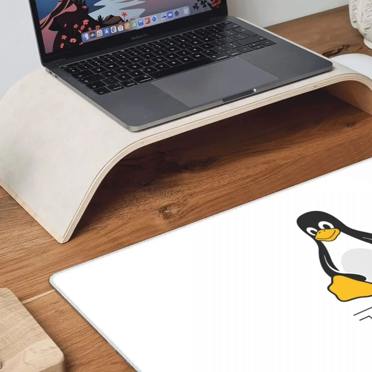 Tux Linux Large Mouse Pad Computer Keyboard Mouse Mat Gamer PC Laptop Desk Mat Office Accessories Table Mats