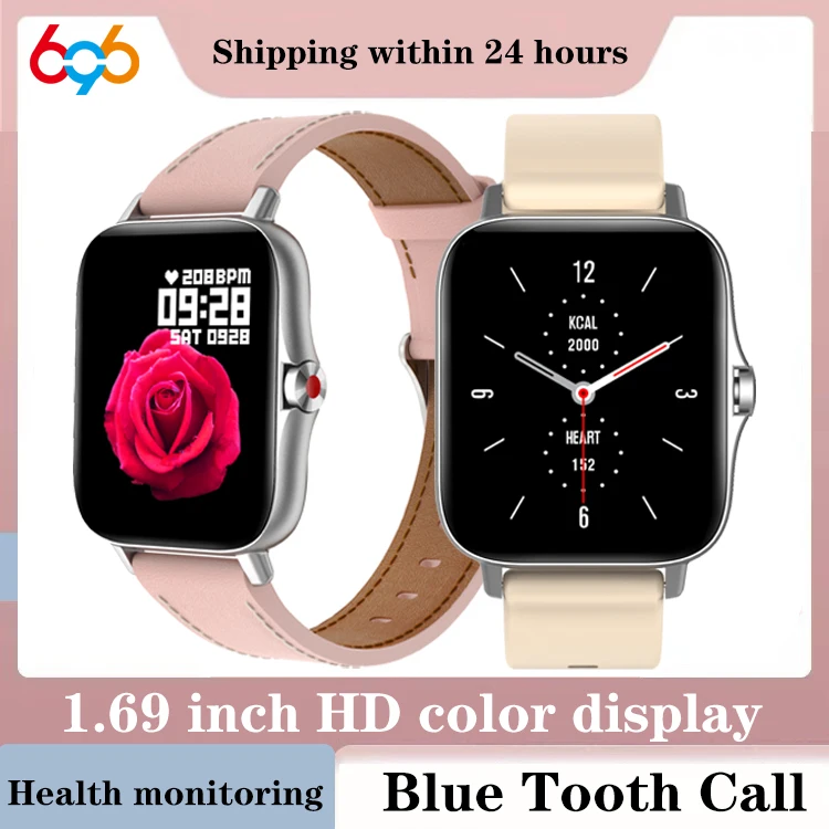 

New Men 1.69 Inch Blue Tooth Call Smartwatch Heartrate Blood Oxygen Testing Music Playing Waterproof Women Sports Smart Watches