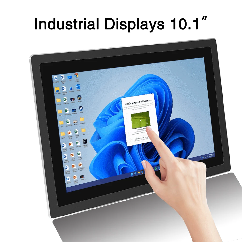 10.1/10.4 Inch Industrial Monitor  Metal Shell Embedded Open Frame Dispaly Resisitve Capacitive Touch LCD Screen HDMI VGA Port