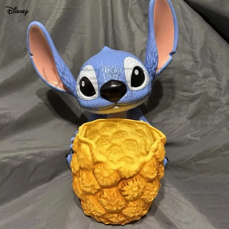 

Disney Cartoon Anime Peripheral Stitch Doll Model Popcorn Bucket Handheld Cartoon Stitch Peripheral Popcorn Bucket Ornament Gift