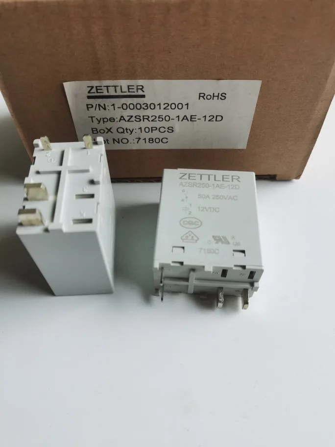 

Free shipping AZSR250-1AE-12D 50A 12VDC 4 10pcs As shown