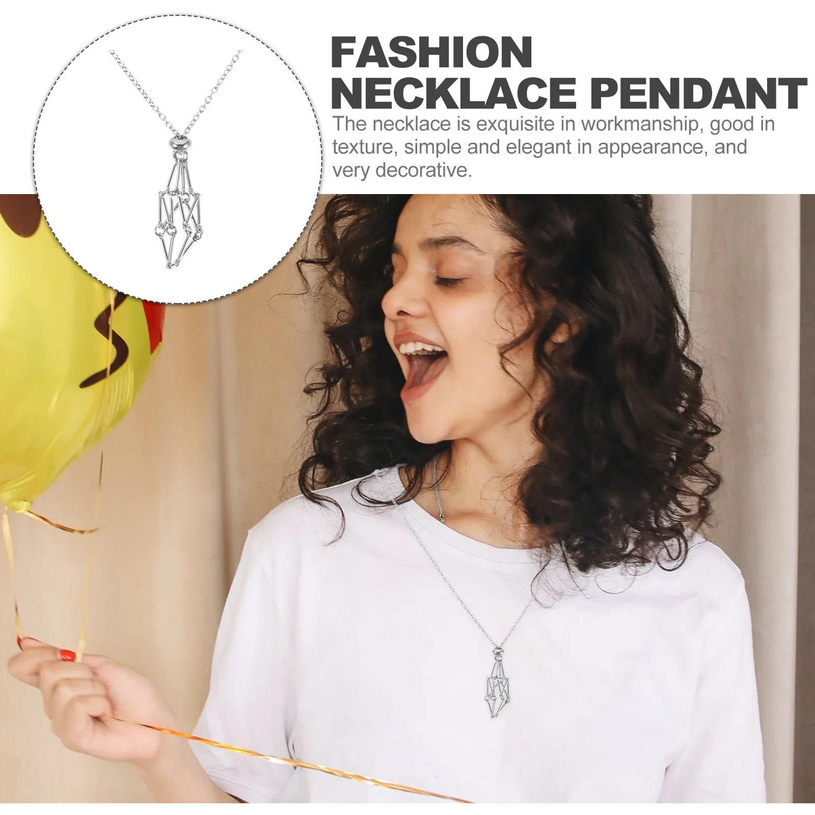 1 Piece Crystal Holder Necklace Metal Stone Cage for DIY Jewelry Making Empty Pendant Mount Fashionable Accessory Decorative