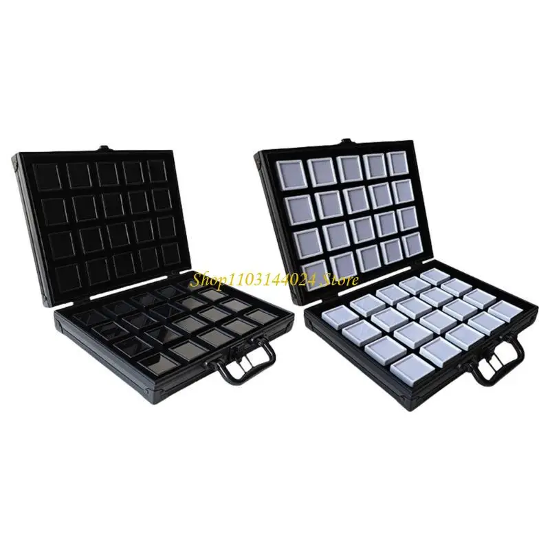 

N5KE Безопасный алюминиевый футляр для ювелирных изделий с замком и мягкой амортизацией для безопасного хранения и легкого к