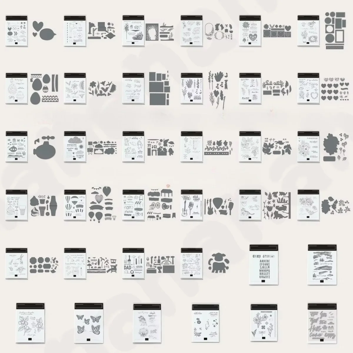 

New Flowers Hearts Eggs Stamps Metal Cutting Dies Stencils Set for Scrapbook Embossed Handcraft Paper Card Album Craft Template