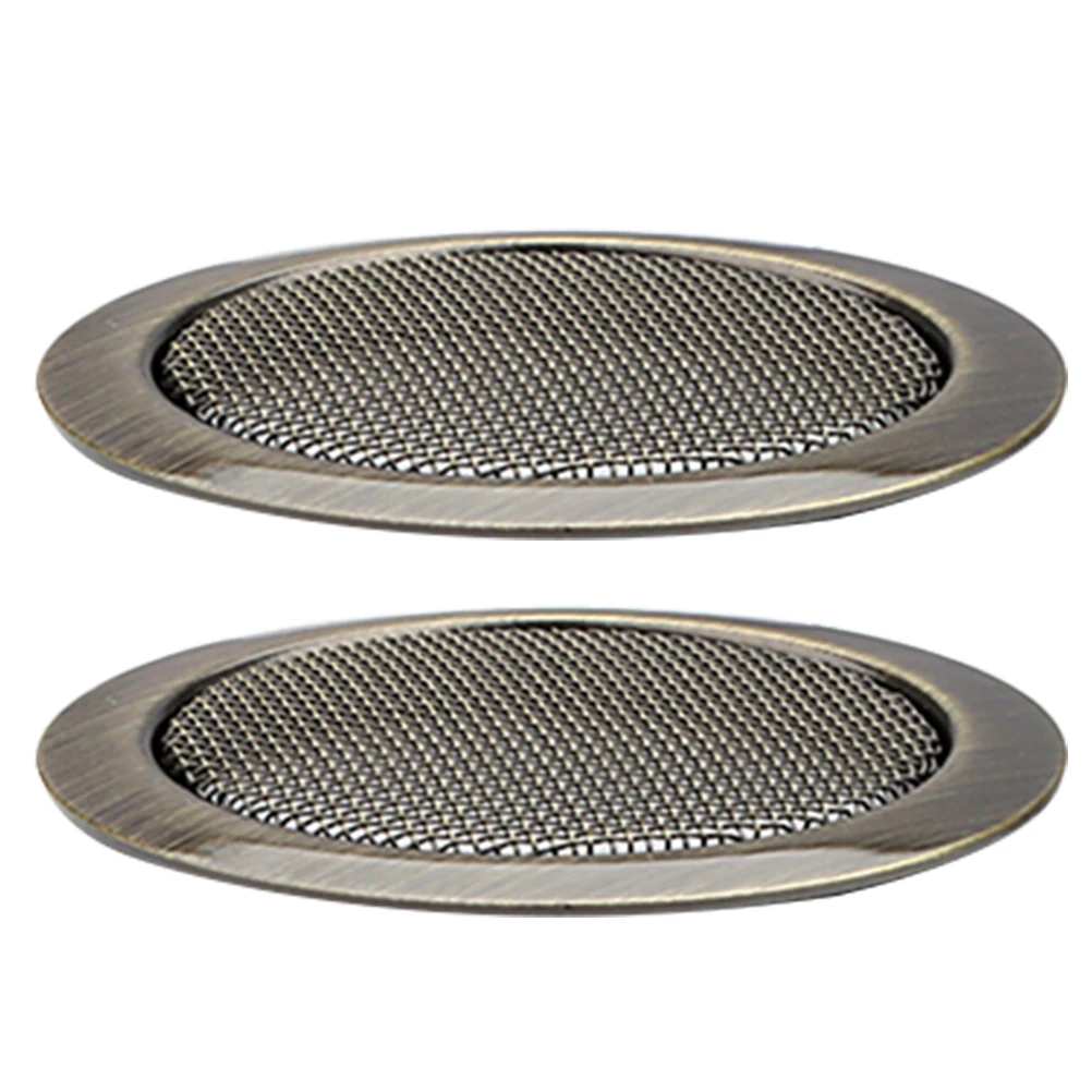 

2pcs Metal Sound Covers Resonator Acoustic Accessories Screened Grille Inserts For Slide Guitarists Resonator Parts Hole Covers