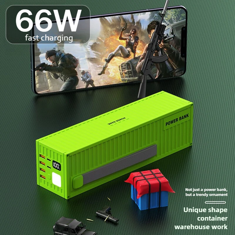 NEW 66W Fast Charging Large Capacity Portable Charger 100000mAh External Battery for IPhone Samsung Huawei Xiaomi