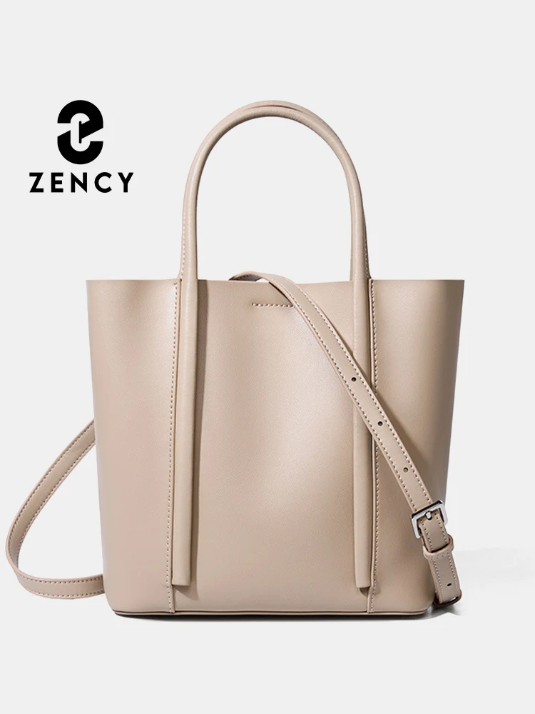 

Zency New Soft Leather Handbag Elegant Women's Tote Bags Large Capacity Composite Bag Commute Girls Crossbody Shoulder Bag