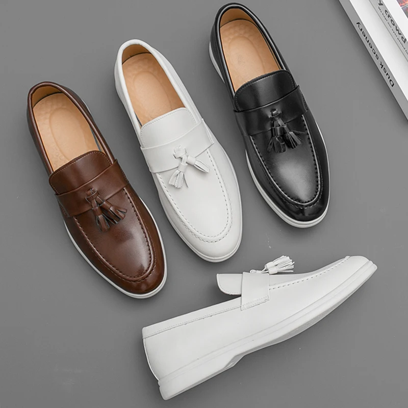 

Мужские кожаные туфли: лоферы, туфли с кисточками, повседневные, деловые, свадебные, нарядные, формальные.