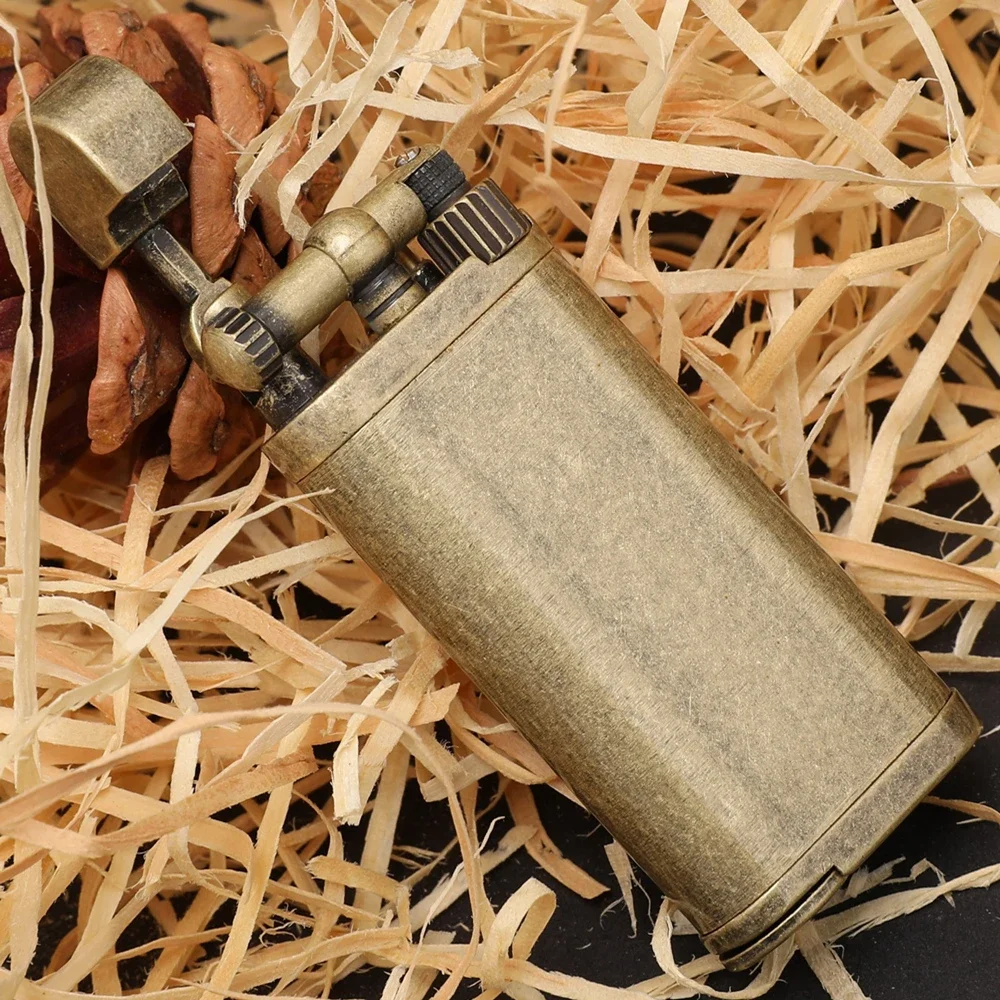 2024 New creative personality pipe lighter metal turbine straight into the fire outdoor portable gadget male