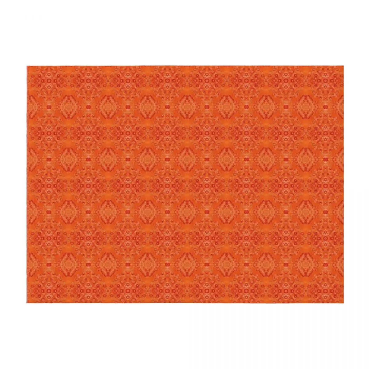 

Orange Heritage Oriental Bohemian Traditional Moroccan Style Throw Blanket Multi-Purpose Vintage Flannels Hairy Blankets