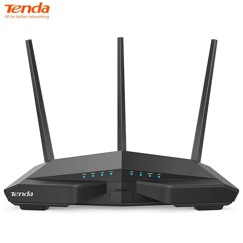 

Tenda AC18 Wireless AC1900 Dual Band Gigabit Router Wifi 1300Mbps at 5GHz 600Mbps at 2.4GHz USB3.0 Network 4*1000Mb LAN Ports