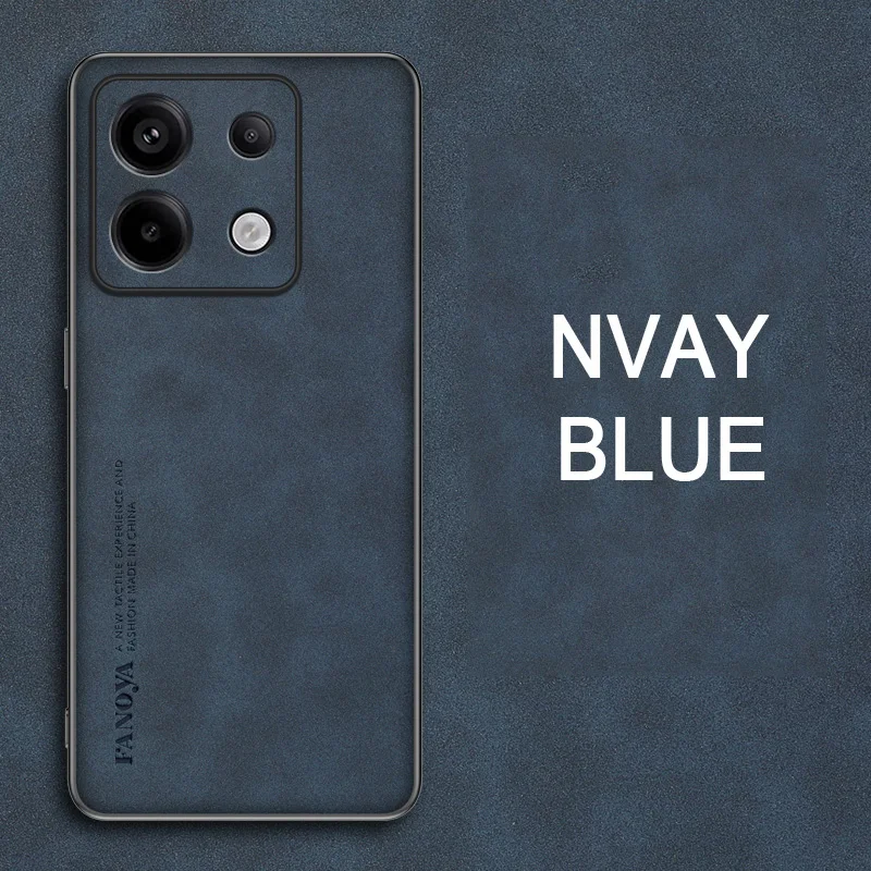 Per Xiaomi Poco X6 5G custodia in pelle di agnello Texture Cover posteriore in pelle per Xiaomi Poco X6 5G Soft Frame Coque antiurto