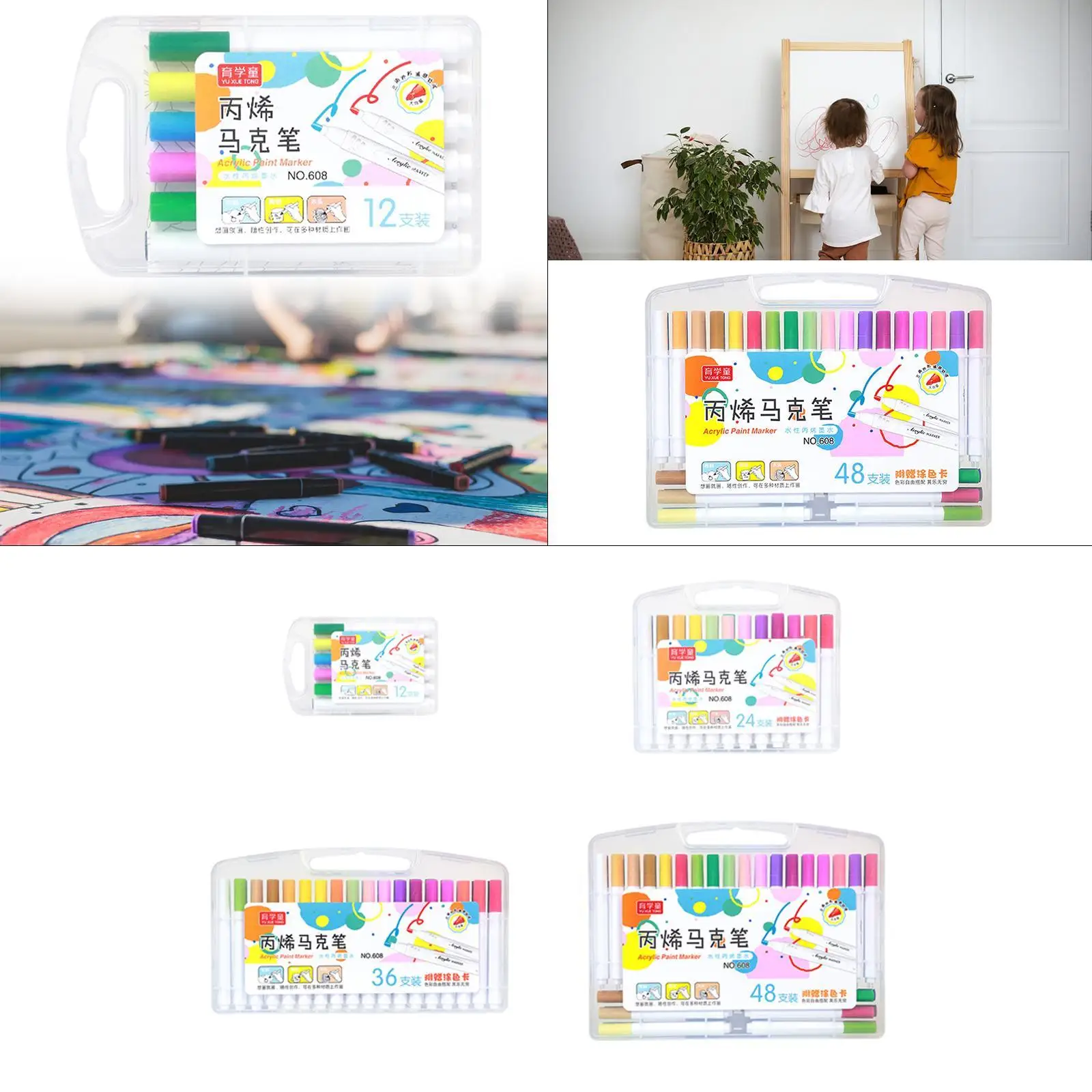 

Acrylic Paint Markers Acrylic Paint Pens for Canvas Window Ceramic Surfaces