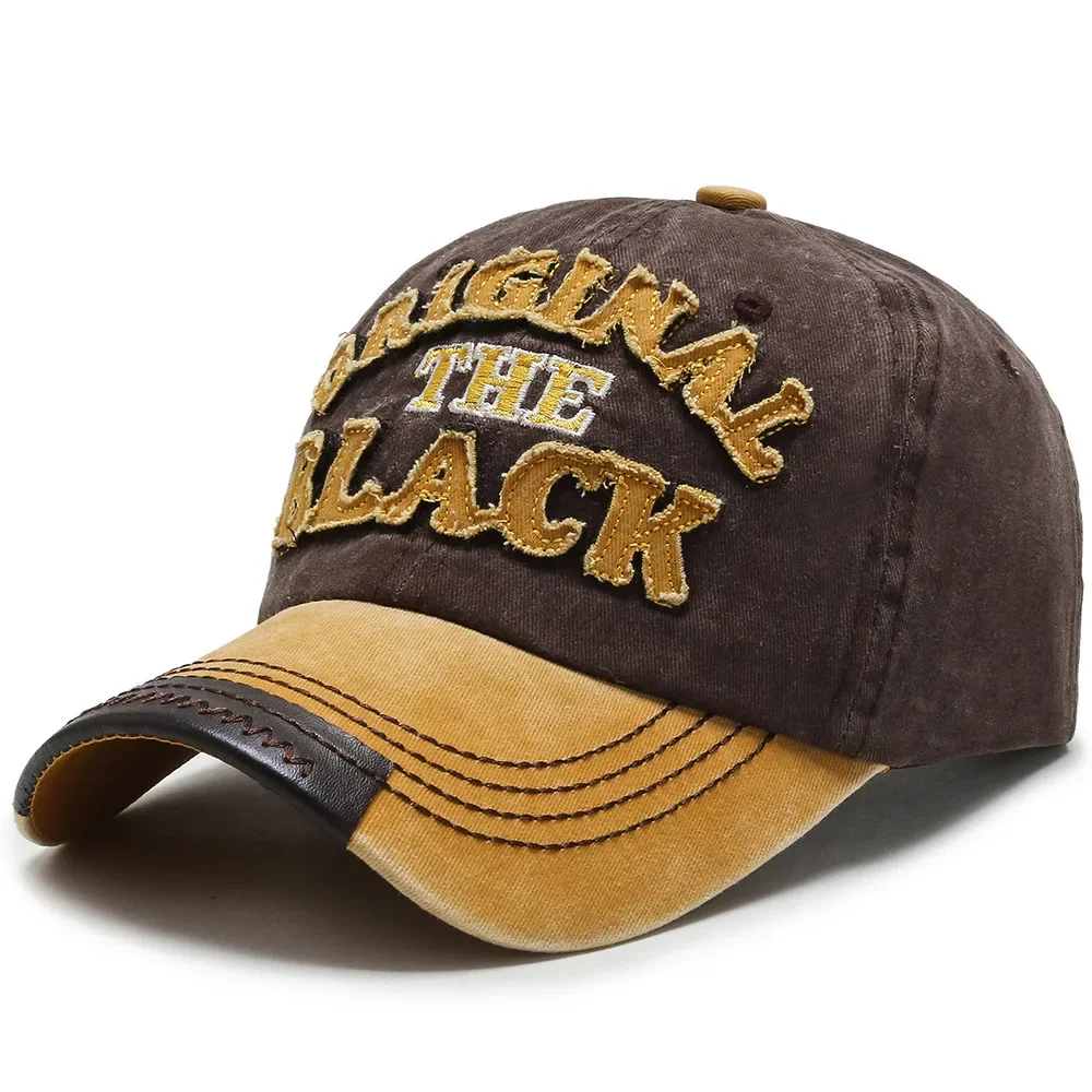 Retro Outdoor Sports Caps Men Baseball Cap Adjustable Snapback Hat Cotton Letter Baseball Cap Women image 2