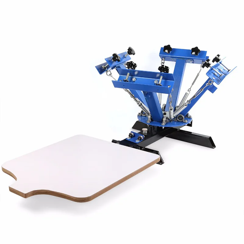 

4-color 1-station manual printing machine environmental protection bag screen printing multi-purpose clothing printing