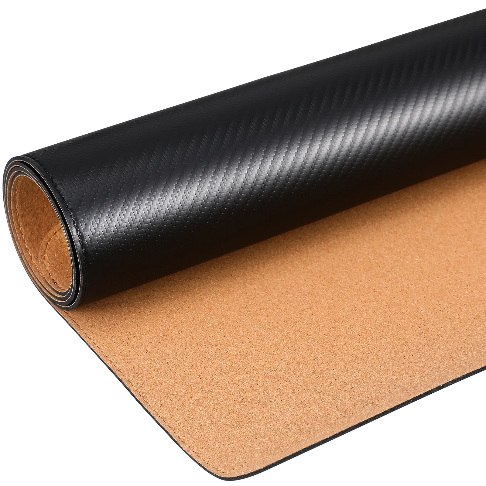 

Carbon Fiber Pad Mat Large Black PU Extra Large Desk Pad Non Slip Gaming Table Desk Mats On Top Of Desks Keyboard Office
