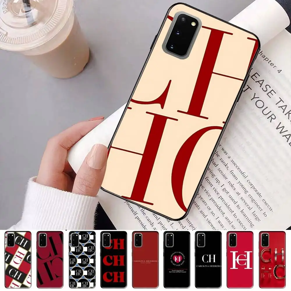 Funda de Teléfono Fashion C-Carolina Fashion H-Herrera para Samsung S 24 Fe 25 Ultra Plus 20 Lite 21 30 22 23 24 22 Ultra 5G