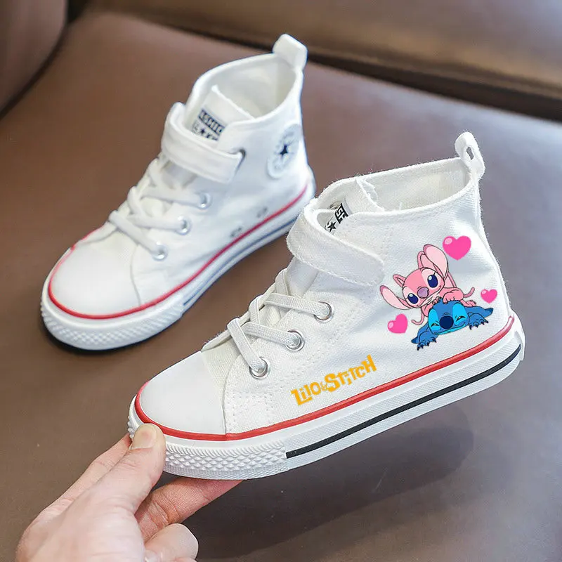 Lilo & Stitch Sports Shoes Cute Cartoon Boys Girls Kids 3D Pattern Shoes Anima Children Shoes Gift Casual Cartoon Sneakers