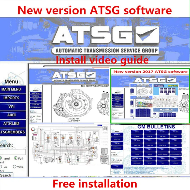 ATSG 2017 Automotive Automatic Transmission Maintenance Information Unit Fault Diagnosis Software Applicable to Most Cars