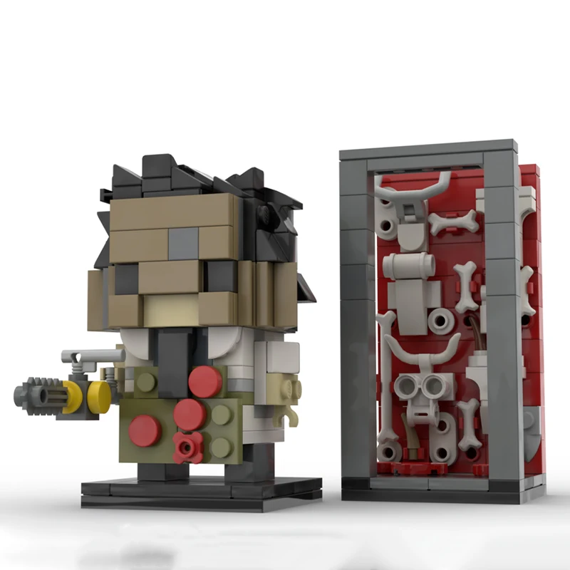 

274 шт. MOC Leatherface Brickheadz строительные блоки Рождественский подарок для взрослых коллекционная модель премиум-класса идеально подходит для дисплея