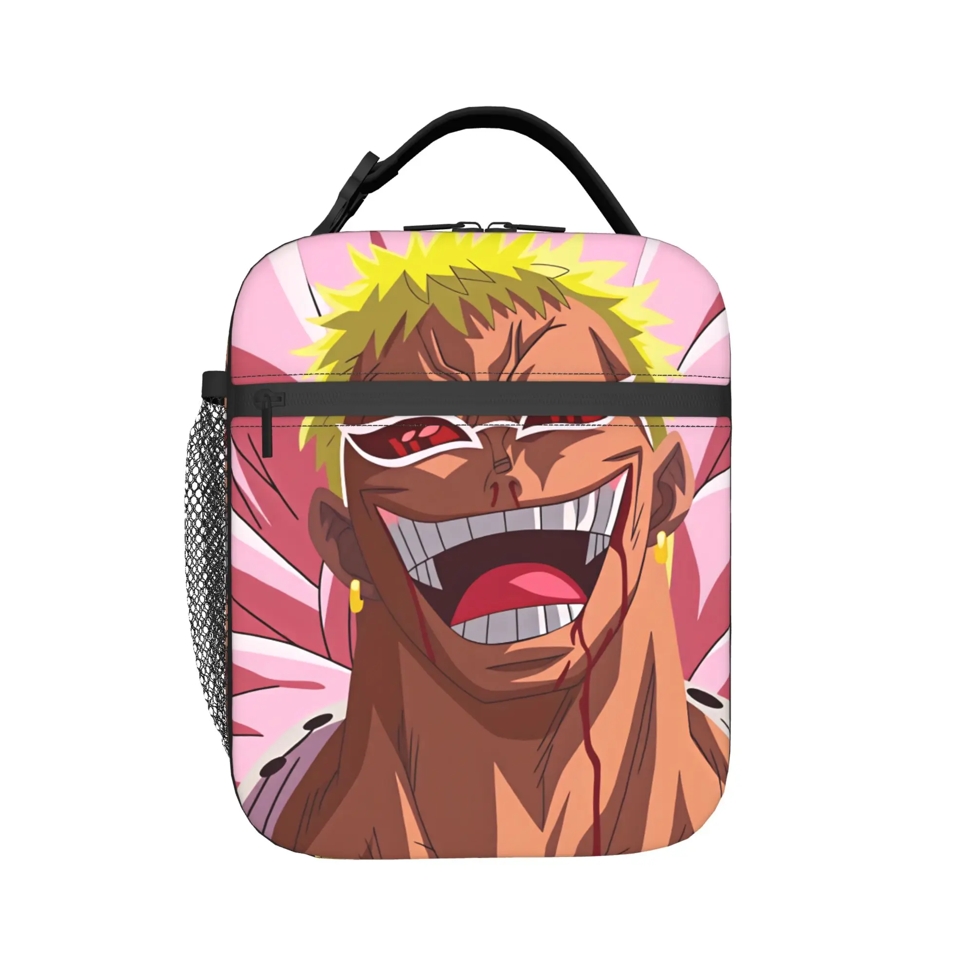Donquixote Doflamingo Lunch Bag Ones Pieces Leisure Lunch Box For Child School Portable Cooler Bag Waterproof Thermal Lunch Bags