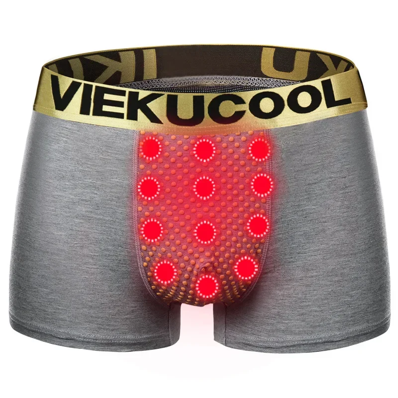 Man Magenta Underwear Magnetic Underpants Boxers Panties Body Enhance Lingerie Prolong Time ED Physical Therapy Health Care